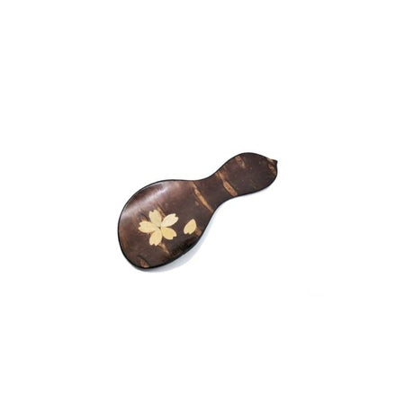 Fujiki Denshiro: Sakura Bark Tea Scoop Chasaji, Gourd-shaped design with Sakura 茶箕 兵丹 桜 - yumenet.live