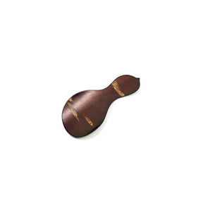 Fujiki Denshiro: Sakura Bark Tea Scoop Chasaji - Plain Bark in Gourd-shaped design 茶箕 兵丹 無地皮 - yumenet.live