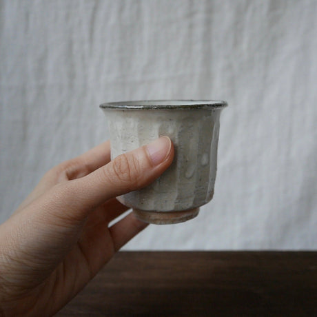 Gotanbayashi Kama: Karatsuyaki Porcelain Yunomi Cup - yumenet.live