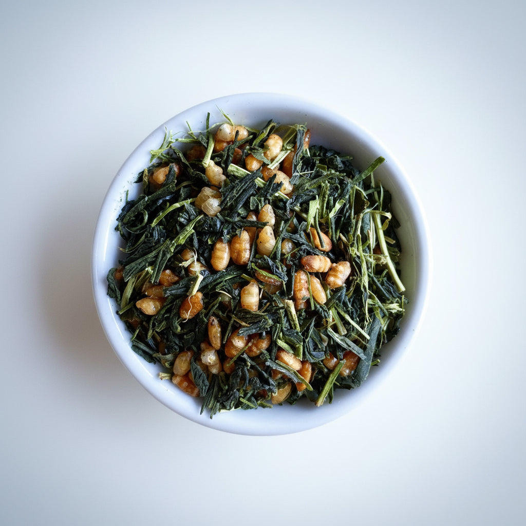 Hachimanjyu: Organic Yakushima Genmaicha Brown Rice Green Tea 有機玄米茶 (JAS certified) - yumenet.live