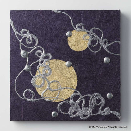 Hana & Haku: Decorative Washi Paper Panel (Purple #3) - yumenet.live