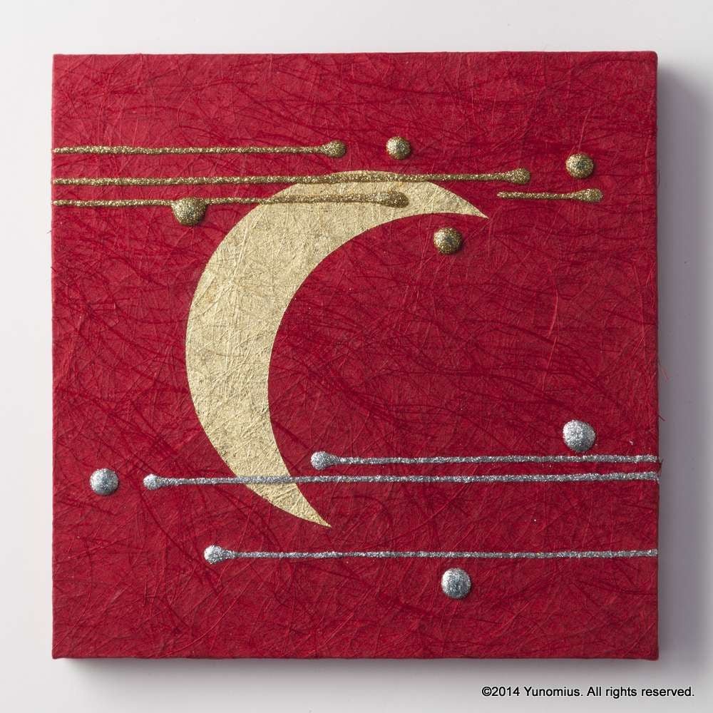 Hana & Haku: Decorative Washi Paper Panel (Red #3) - yumenet.live