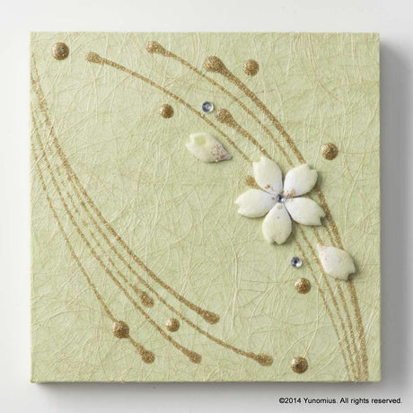 Hana & Haku: Sakura Washi Paper Panel (Green #1) - yumenet.live