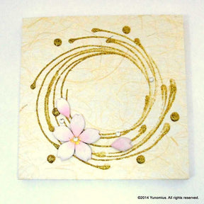 Hana & Haku: Sakura Washi Paper Panel (White #3) - yumenet.live