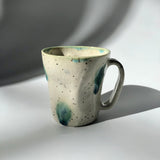Hiroshi Hirai: Heart Shaped Mug Cup, Green Accents - yumenet.live