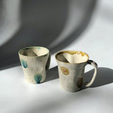 Hiroshi Hirai: Heart Shaped Mug Cup, Green Accents - yumenet.live