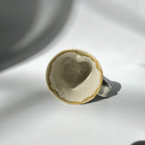 Hiroshi Hirai: Heart Shaped Mug Cup, Yellow Accents - yumenet.live