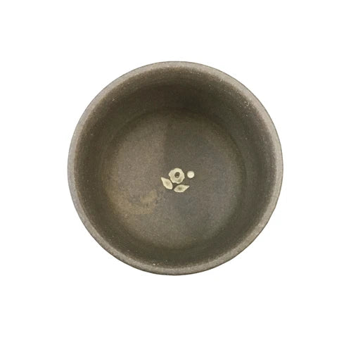 都築裕：花びら 常滑絞り出し急須 急須（60ml）＆カップ（30ml） 茶 高台絞り出し急須 花びら