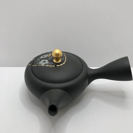 Isobe Ceramics mi123: Tokoname Kyusu Golden Sakura by Shouhou 250 ml 金彩桜 - yumenet.live