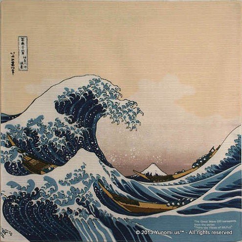 Iyo Yuinoh Center, Furoshiki: The Great Wave off Kanagawa (small) - yumenet.live