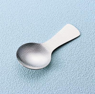 Japanese Hammer Tone Steel Tea Scoop (Chasaji) - yumenet.live
