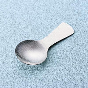 Japanese Hammer Tone Steel Tea Scoop (Chasaji) - yumenet.live
