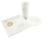 Kamigata Ryugi: Haiku Series Plate Set, Silver - yumenet.live