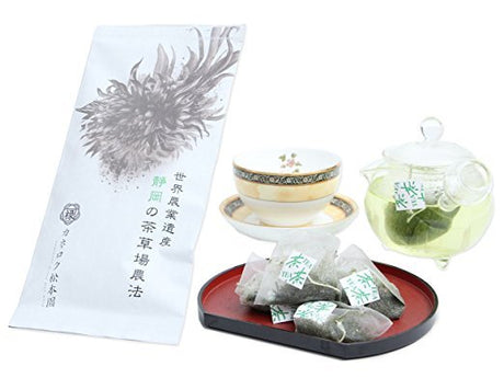 Kaneroku Matsumoto Tea Garden: Sobacha green tea 蕎麦緑茶ティーバッグ - yumenet.live