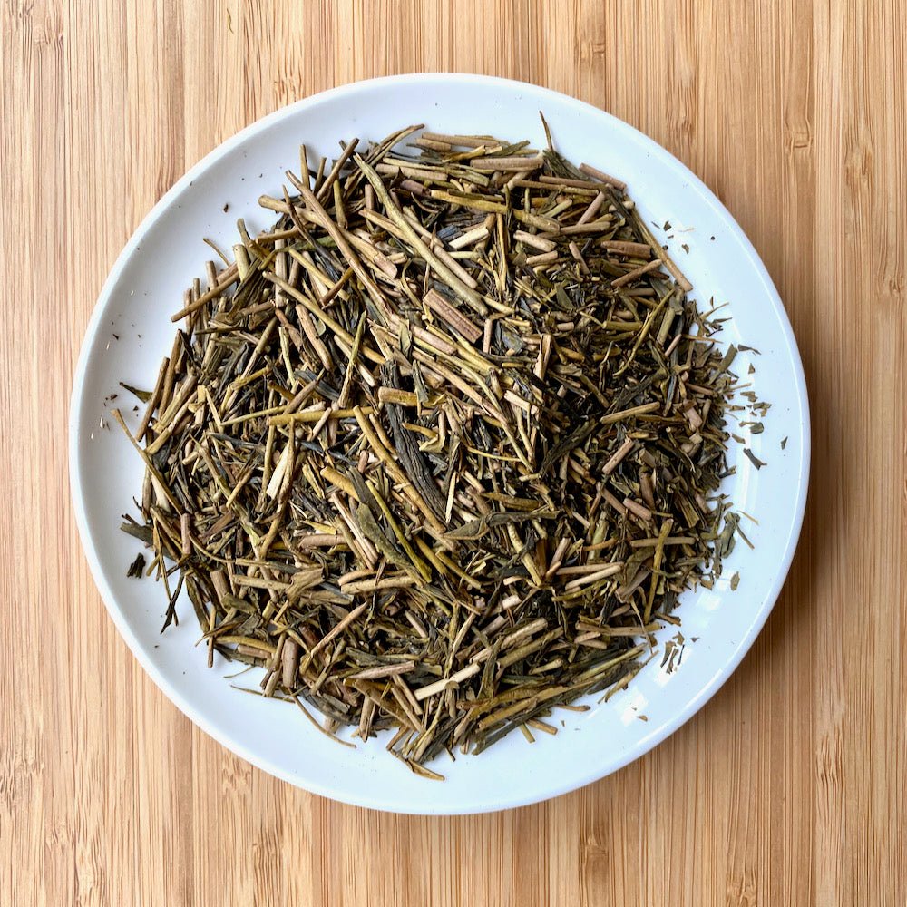 Kiyosawa Tea Gardens: Shizuoka Spring Kukihojicha Roasted Green Tea Leaf Stems by Farmer Kajiyama Yukako - yumenet.live