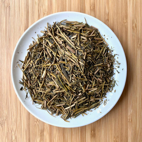 Kiyosawa Tea Gardens: Shizuoka Spring Kukihojicha Roasted Green Tea Leaf Stems by Farmer Kajiyama Yukako - yumenet.live