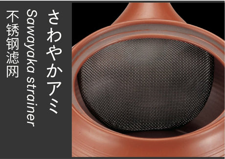 Koizumi: Left-handed Silver & Pink Striped Tokoname Kyusu Tea Pot by Kiln Tosei, 330 ml, 8-193 【陶聖】２色ルレット左手急須 - yumenet.live