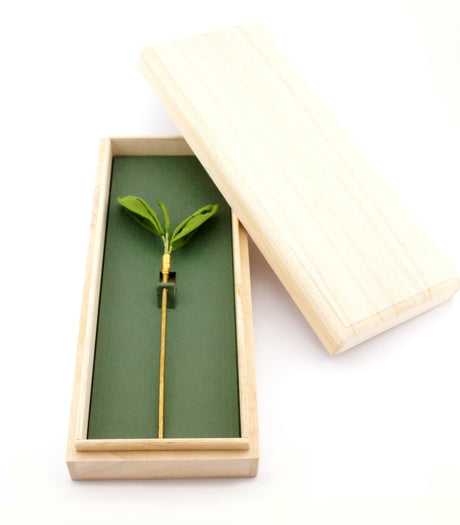 Little Tsumami: Isshin Niyou One Bud, Two Leaves Tea Kanzashi - yumenet.live