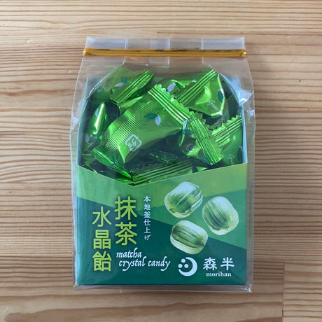 Morihan: Matcha powder encased crystal matcha candy 80g 森半 抹茶水晶飴 - yumenet.live