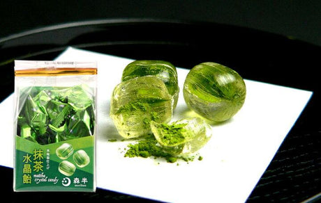 Morihan: Matcha powder encased crystal matcha candy 80g 森半 抹茶水晶飴 - yumenet.live