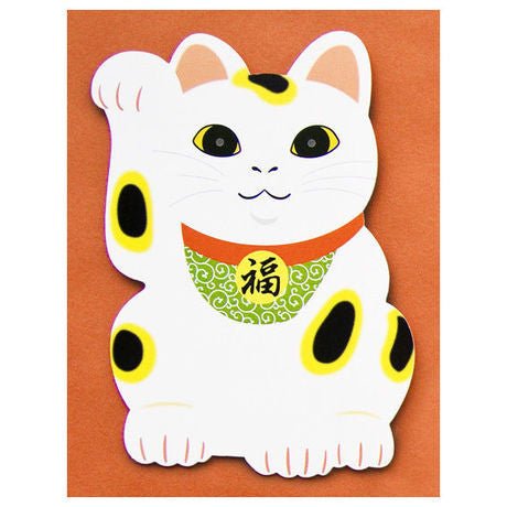 Muromachi Printing: Manekineko Cat Postcard - yumenet.live