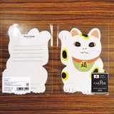 Muromachi Printing: Manekineko Cat Postcard - yumenet.live