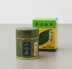 Nishide: Uji Matcha Chiyo Mukashi 千代昔 宇治抹茶, Stone mill ground, Standard Ceremonial Grade 40g - yumenet.live