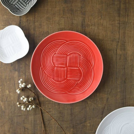 Oda Pottery: Dessert Plate Red (19 cm) - yumenet.live