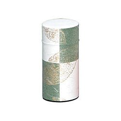 Okumura Seikan: Tea Can, Washi Paper - Gold leaf green　讃香　グリーン - yumenet.live