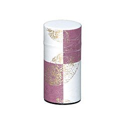 Okumura Seikan: Tea Can, Washi Paper - Gold leaf purple　讃香　紫 - yumenet.live