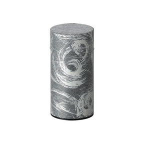 Okumura Seikan: Tea Can, Washi Paper - Nankyo Black Silver 南郷 黒銀 - yumenet.live