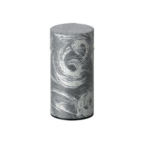 Okumura Seikan: Tea Can, Washi Paper - Nankyo Black Silver 南郷 黒銀 - yumenet.live