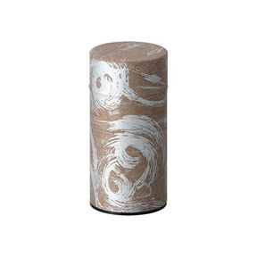 Okumura Seikan: Tea Can, Washi Paper - Nankyo Brown Silver 南郷 茶銀 - yumenet.live