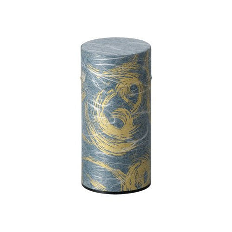 Okumura Seikan: Tea Can, Washi Paper - Nankyo Navy Gold 南郷 紺金 - yumenet.live