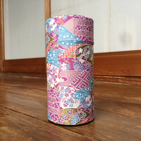 Okumura Seikan: Tea Canister, Chiyogami Washi Paper - Purple (No. 702, 175g) - yumenet.live