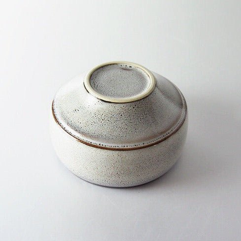 Saikai Ceramics: Hakuwan - Shiroyuzu, White Yuzu Porcelain Matcha Bowl with Gift Box - yumenet.live