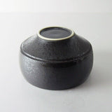 Saikai Ceramics: Hakuwan - Wabikuro, Black Porcelain Matcha Bowl with Gift Box - yumenet.live