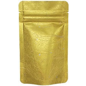 Seiwa: Resealable stand bag (gold Japanese washi paper, 6 sizes) - yumenet.live