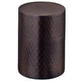 Tea Canister Hammer Tone Copper - yumenet.live