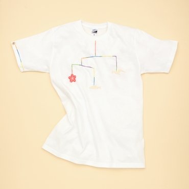 TOHOKU: Hand stitched by Tsunami Survivors Sashiko T-shirts White & Black - yumenet.live