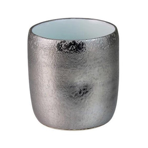 Touetsugama Aritayaki Dimple Rock Cup - Ibushi Silver - White いぶし銀内白マット　えくぼロックカップ - yumenet.live