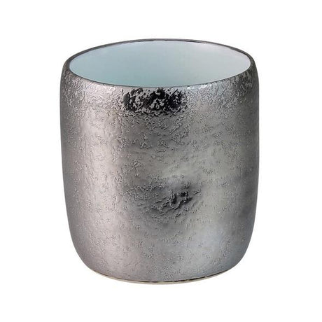 Touetsugama Aritayaki Dimple Rock Cup - Ibushi Silver - White いぶし銀内白マット　えくぼロックカップ - yumenet.live