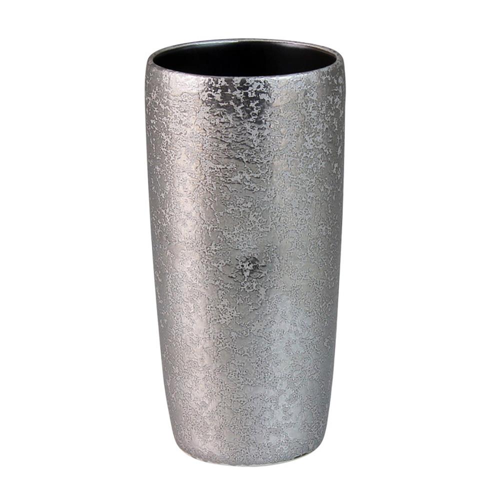 Touetsugama Aritayaki Dimple Rock Tumbler - Ibushi Silver - Black いぶし銀内ブラック　えくぼロックビアカップ - yumenet.live