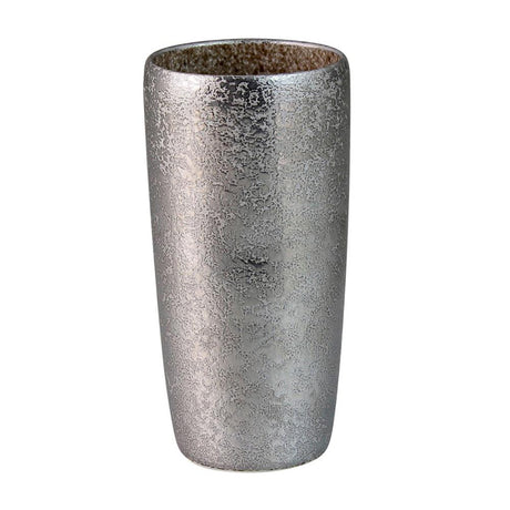 Touetsugama Aritayaki Dimple Rock Tumbler - Ibushi Silver - Brown いぶし銀内茶彩　えくぼロックビアカップ - yumenet.live