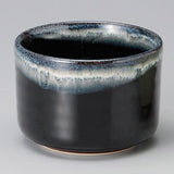 Yamaki Ikai M1412: Black Minoyaki Tenmoku Matcha Tea Bowl - yumenet.live