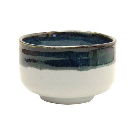 Yamaki Ikai M2034: Toho Blue Yohen Matcha Tea Bowl 唐峰紺窯変抹茶碗 - yumenet.live