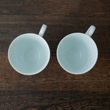 Yamani - Miyama Tableware: Blue Ink White Paired Mugs - yumenet.live