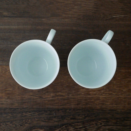Yamani - Miyama Tableware: Blue Ink White Paired Mugs - yumenet.live