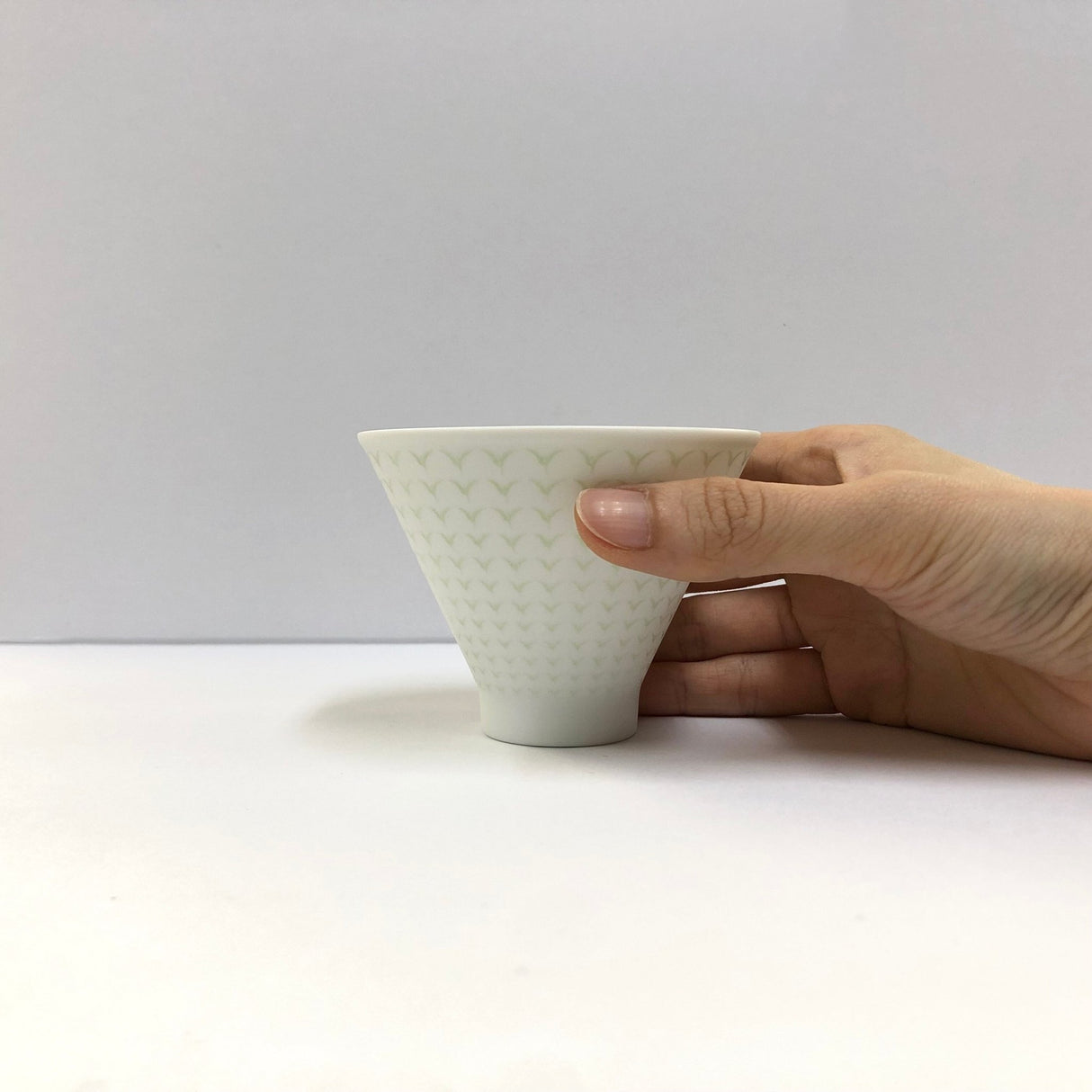 Yamani - Miyama Tableware: Chahaku Morning Glory Tea Cup - Gyokuro Green - yumenet.live