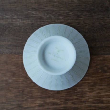Yamani - Miyama Tableware: Chahaku Morning Glory Tea Cup - Gyokuro Green - yumenet.live